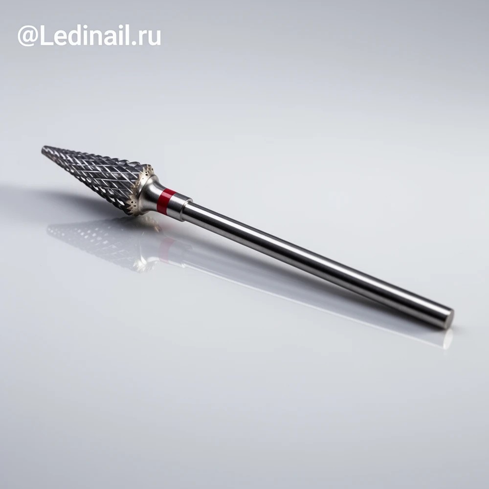 Фреза твердосплавная для аппаратного маникюра 305 001 красная