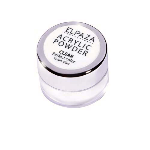Акриловая пудра Elpaza Clear прозрачная 15 гр